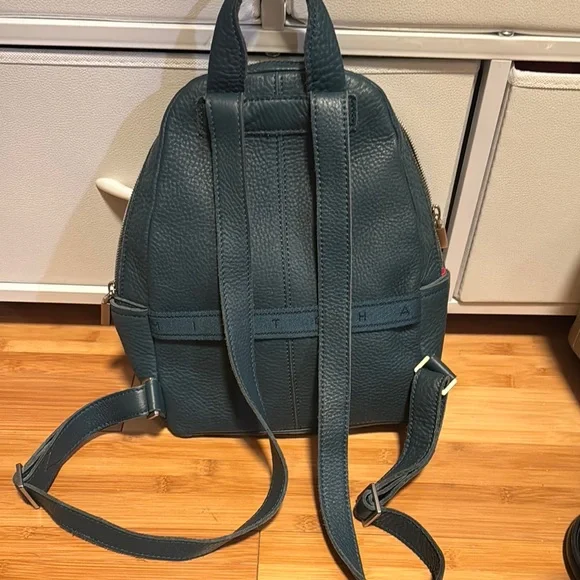 Hammitt Blue Leather Backpack with Studded Design - Picture 2 of 4